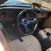 Ford Taunus Sabit Direksiyon Göbeği-35cm Mavi Drifting Momo Spor Direksiyon - 1