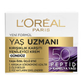 L'Oreal Paris Yaş Uzmanı 50 Kırışıklık Karşıtı Sıkılaştırıcı Gündüz Bakım Kremi - 1
