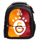 Galatasaray 3 Bölmeli 5 Yıldızlı Tek Büyük Suni Deri Okul Sırt Çantası (25683) thumbnail 1