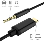 Type-C to 3.5mm Jack Aux Stereo kablo, 1 Metre, - 2