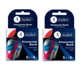 Jenbol Kinesiology Tape Ağrı Bandı 5 cm x 5 m - Kırmızı 2 ADET - 1