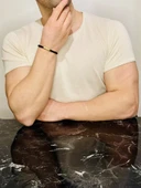 Erkek Bileklik Gümüş Ağaç Kabuğu Desen Bileklik, Altın Kaplama Anlamlı Hediye thumbnail 3