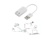 USB Kablolu Ses Kartı 7.1 Sound Çevirici Dönüştürücü, 3.5mm jak girişli, - 3