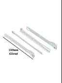 Beyaz Metal Çekmece Rayı Tekerlekli Mobilya Dolap Çekmece Rayı(BEYAZ)(TAKIM)(METAL) 25cm 25cm - 2 ADET thumbnail 5