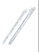 Beyaz Metal Çekmece Rayı Tekerlekli Mobilya Dolap Çekmece Rayı(BEYAZ)(TAKIM)(METAL) 25cm 25cm - 2 ADET thumbnail 3