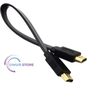 Yassı Flat Slim HDMI Kablo Uyumlu 4K Full Hd 4K 60hz 2.0 Uyumlu Kablo - 1