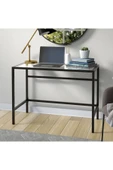 Hitit Dekorasyon Ella Siyah Metal Cam Çalışma Masası - 1