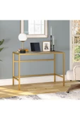 Hitit Dekorasyon Ella Gold Metal Cam Çalışma Masası - 2