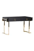 Hitit Dekorasyon Lilly Siyah Çalışma Masası - 1