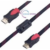 HDMI Kablo  3D 4K 1080P Monitör Uydu Alıcısı Pc Uyumlu HDMI Kablosu thumbnail 2