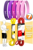 7li MEGA SET 5+15 KG + 5Li Pilates Direnç Bandı Barfiks Lastiği Loop Band Pembe Ton thumbnail 1