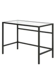 Hitit Dekorasyon Ella Siyah Metal Cam Çalışma Masası - 6