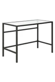 Hitit Dekorasyon Ella Siyah Metal Cam Çalışma Masası - 4