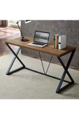 Hitit Dekorasyon Holly Siyah Metal Çalışma Masası - 3
