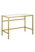 Hitit Dekorasyon Ella Gold Metal Cam Çalışma Masası - 5