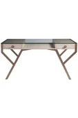 Hitit Dekorasyon Tamara Metal&cam&ahşap Çalışma Masası (BÜYÜK BOY) thumbnail 3