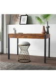 Hitit Dekorasyon Celine Siyah Metal Kahve Çalışma Masası - 4