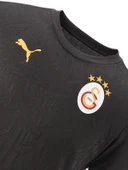 Galatasaray Orijinal Lisanslı Sıfır Yaka Siyah A Takım Antrenman T-Shirt Gs Aslan Baskılı Hediyelik Ahşap Kutulu - 3