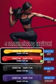 7li MEGA SET 5+15 KG + 5Li Pilates Direnç Bandı Barfiks Lastiği Loop Band Pembe Ton thumbnail 4