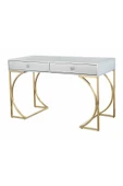 Hitit Dekorasyon Madison Gold Metal Beyaz Çalışma Masası thumbnail 3