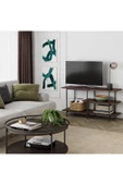Hitit Dekorasyon Adler Siyah Metal Ahşap Tv Ünitesi - 2