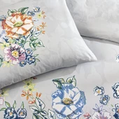 Taç Çift Kişilik Ranforce Nevresim Takımı Fiora Gri - 3