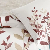 Taç Çift Kişilik Ranforce Nevresim Takımı Daisy Ekru - 2