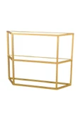 Hitit Dekorasyon Alison 2 Raflı Gold Metal Dresuar&konsol - 2