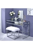 Hitit Dekorasyon Abigail Paslanmaz Metal Makyaj Masası & Tabure - 6
