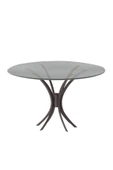 Hitit Dekorasyon Leon Siyah Metal Yuvarlak Yemek Masası - 1