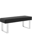 Hitit Dekorasyon Amana Paslanmaz Metal Bench - 4
