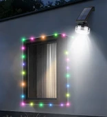 YD-2333 Güneş Enerjili 8 Metre RGB Peri Led + Hareket Sensörlü Solar Lamba 2in1 Bahçe-Balkon Ledi thumbnail 4