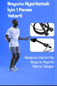 Basic Atlama İpi Uzunluk Ayarlanabilir Atlama Sekme İpi Jump Rope Siyah 515 thumbnail 2