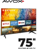 Awox B227500 4K Ultra HD 75" 190 Ekran Uydu Alıcılı Smart LED TV - 5