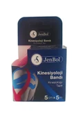 JenBol Kinesiyoloji Ağrı Bandı 5cm x 5m Pembe - 1