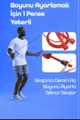 Basic Atlama İpi Uzunluk Ayarlanabilir Atlama Sekme İpi Jump Rope Kırmızı 515 thumbnail 2