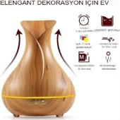 Linarya 550 Ml Ultrasonik Aroma Difüzörü 7 Renk Led Işıklı Aromatik Oda Kokusu Vazo Hava Nemlendirici - 1