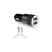 Kensa Araç Içi Şarj Cihazı Type-C Kablo, Çakmak Girişli Şarj thumbnail 3