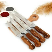 Sürmene Bıçak Seti Mutfak Kasap Kurban Bıçağı El Yapımı 4'lü Set thumbnail 1