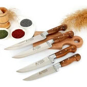 Sürmene Bıçak Seti Mutfak Kasap Kurban Bıçağı El Yapımı 4'lü Set thumbnail 3