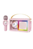 Taşınabilir RGB Işılı Sevimli Figürlü Mikrofonlu Karaoke Bluetooth Hoparlör - 1