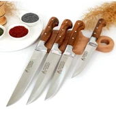 Sürmene Bıçak Seti Mutfak Kasap Kurban Bıçağı El Yapımı 4'lü Set thumbnail 4