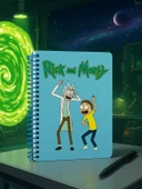 Rick and Morty Temalı Spiral Kareli Defter – 80 Yaprak / 160 Sayfa – 18x24 cm thumbnail 1