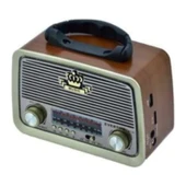 Teknotrust Kahverengi Everton RT-301 Nostalji Bluetooth Şarjlı Radyo USB Sd Mp3 Player 2 Yıl thumbnail 1