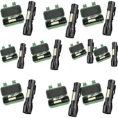 pasajdanal Pasajdanal 10 Adet Özel Kutusunda Şarjlı Zoomlu Mini El Feneri Polis El Feneri thumbnail 1