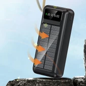 ACL PW-61 Solar Siyah 30000 mAh Hızlı Şarj Powerbank - 2