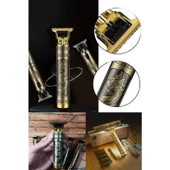 Aktif Market Uzun Süre Şarjı Dayanıklı Paslanmaz Çelik T Jiletli Sıfır Kesim Imkanı Ejderha Motif Tıraş Makinesi thumbnail 1