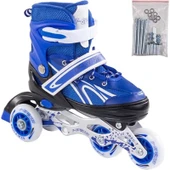 Pasifik Toys Ayarlanabilir Çocuk Pateni 2+2 Teker Alıştırma Teker ve Numara Ayarlı Başlangıç Pateni L (39-42) - 4
