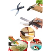 Ensezon Düz Kesim Panolu Makas Sebze Meyve Et Doğrayıcı Mutfak Makası thumbnail 3