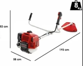 Kawasaki TJ 53E Benzinli Yan Tırpan 3 Hp Profesyonel Kullanım thumbnail 2
